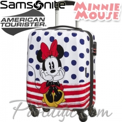 American Tourister Детски куфар Disney Legends 55см Minnie Сини точки